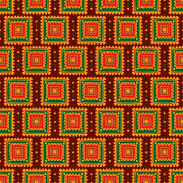 Ethnic seamless pattern. Tribal line print in african, mexican, american, indian Stock Illustration