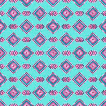 Ethnic seamless pattern. Tribal line print in african, mexican, american, indian Stock Illustration