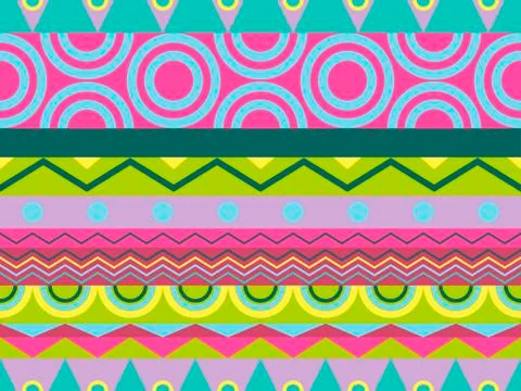 Ethnic seamless pattern. Tribal textiles, hippie fashion style for fabric, cl Stock-Illustration