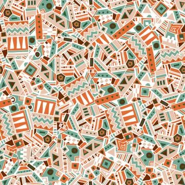 Ethnic seamless pattern. Vector illustration Stock Illustration
