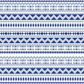 Ethnic seamless patterns. Aztec geometric backgrounds. Stylish navajo fabric. Stockillustratie