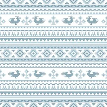 Ethnic seamless patterns Stock Illustration