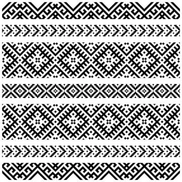 Ethnic seamless patterns illustration vector. Aztec geometric backgrounds. St 스톡 일러스트