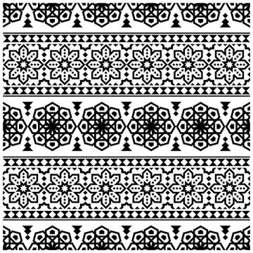 Ethnic seamless patterns illustration vector. Aztec geometric backgrounds. St Stock Illustration