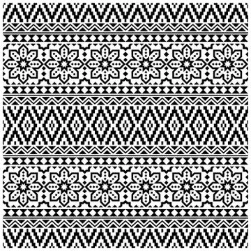 Ethnic seamless patterns illustration vector. Aztec geometric backgrounds. St Stock Illustration