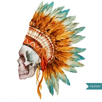 Ethnic skull Stock-Illustration