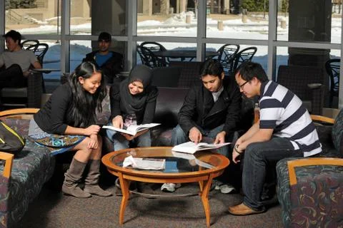 Ethnic Students Studying Stock Photos