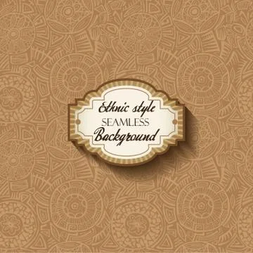 Ethnic style background Stock Illustration