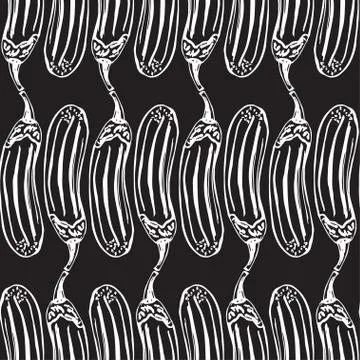 Ethnic style fabric print. Vector graphics. Black background Illustrazione stock