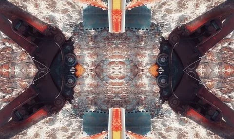 Ethnic symmetrical pattern. Afro Background. Abstract Ornament Stock Photos