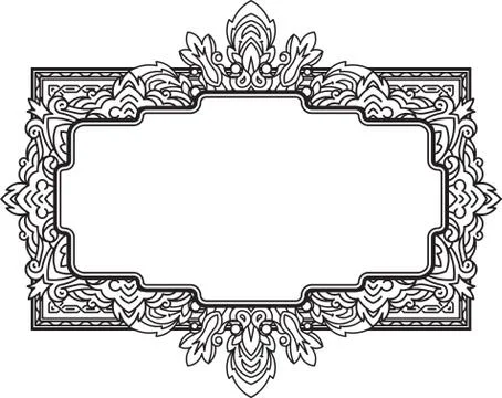 Ethnic template for design wedding invitations and greeting cards. Henna flow Stock Illustration