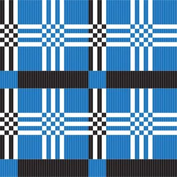 Ethnic textile ornament pattern in different colors. Vector Illustrazione stock