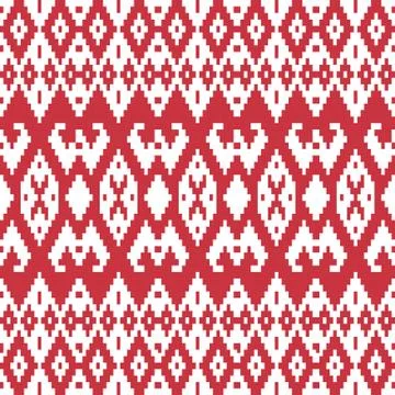 Ethnic textile ornamental seamless pattern. Illustrazione stock
