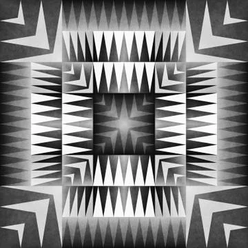 Ethnic Tribal Aztec Seamless Pattern. Geometric Ornamental illustration. Black Stock Illustration