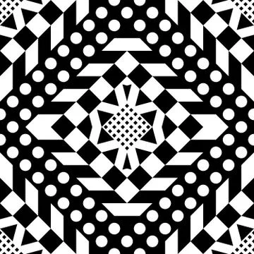 Ethnic Tribal Seamless Pattern. Geometric Ornamental illustration. Decorative Stock Illustration