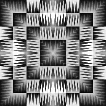 Ethnic Tribal Seamless Pattern. Geometric Ornamental illustration. Black and Stock Illustration