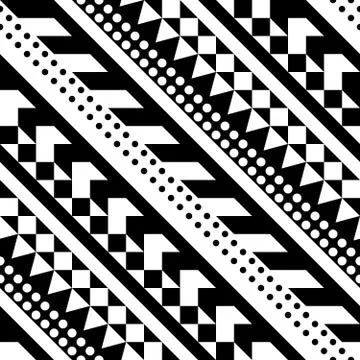 Ethnic Tribal Seamless Pattern. Geometric Ornamental illustration. Decorative Stock Illustration