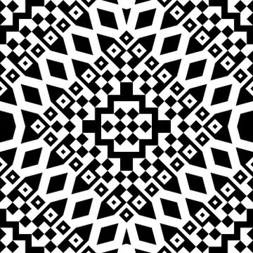 Ethnic Tribal Seamless Pattern. Geometric Ornamental illustration. Decorative Stock Illustration