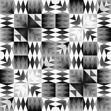 Ethnic Tribal Seamless Pattern. Geometric Ornamental illustration. Black and  Stock Illustration