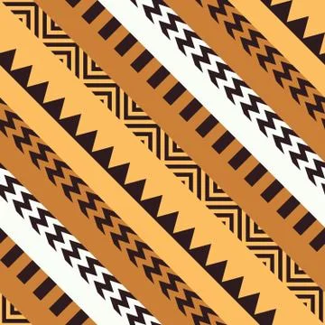 Ethnic Tribal Seamless Pattern. Geometric Ornamental illustration. Decorative Stock Illustration