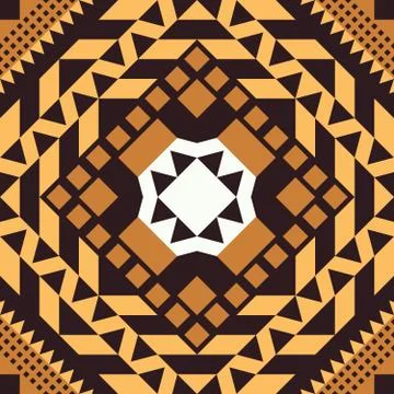 Ethnic Tribal Seamless Pattern. Geometric Ornamental illustration. Decorative Stock Illustration