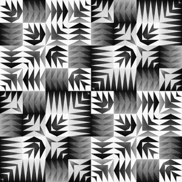 Ethnic Tribal Seamless Pattern. Geometric Ornamental illustration. Black and  Stock Illustration