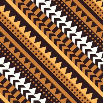 Ethnic Tribal Seamless Pattern. Geometric Ornamental illustration. Decorative Stock Illustration