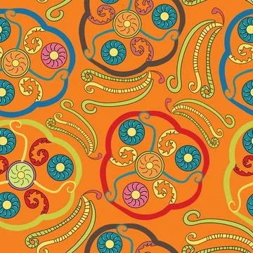 Ethnic tribal seamless pattern Illustrazione stock