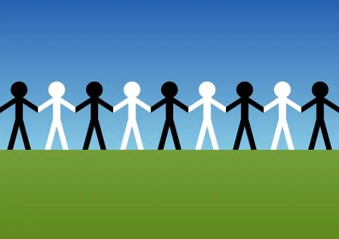 Ethnic unity Stock Illustration