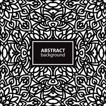 Ethnic vector floral seamless pattern with mandala Stock Illustration