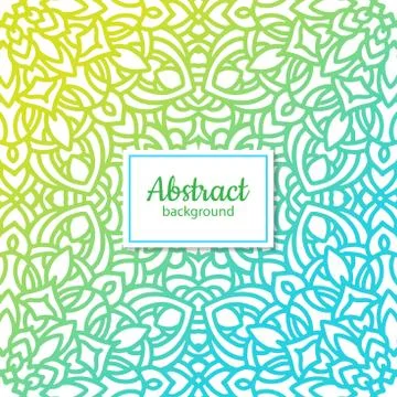 Ethnic vector floral seamless pattern with mandala Illustrazione stock