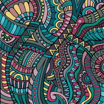Ethnic vector pattern Illustrazione stock