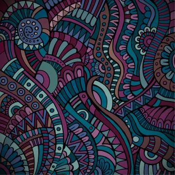 Ethnic vector pattern Stock Illustration