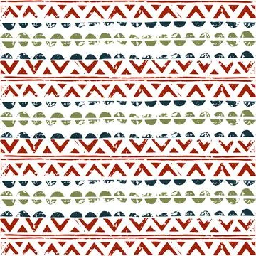 Ethnic vector square background. Geometric pattern of pastel colors. Illustrazione stock