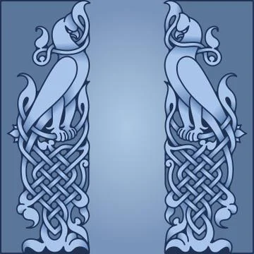 Ethnic vintage border. Vector illustration Stock Illustration