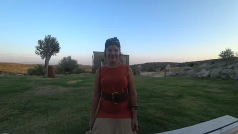 Ethnic Woman Looking at the Camera and Smiling Stock Footage 143081353