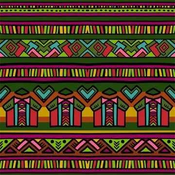 Ethnic woven design seamless pattern, vector eps Stock Illustration