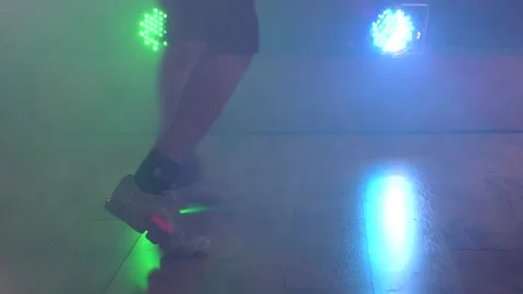 Ethnic young man dancing solo showing legs. Stock Footage 153030002