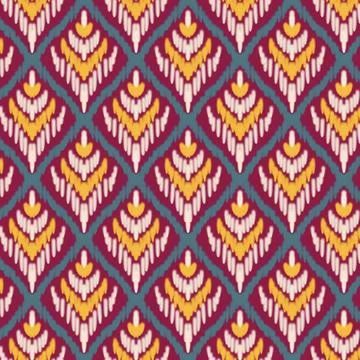 Ethnic,ikat,patterns,geometric,native,tribal,boho,motif,aztec,textile,fabric,car Stock Illustration