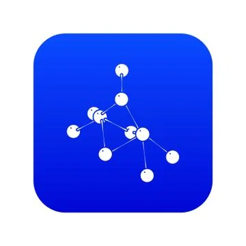 Ethyl acetate icon blue Stock Illustration