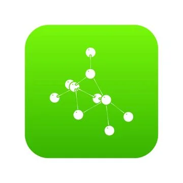 Ethyl acetate icon green Stock Illustration