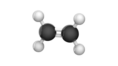 Ethylene (C2H4). Seamless loop. Stock Footage 152513675