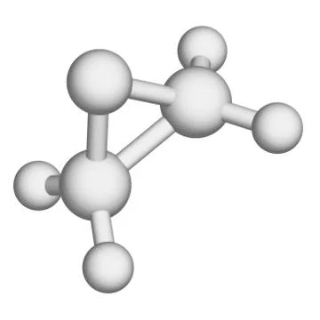 Ethylene oxide antimicrobial molecule Stock Illustration