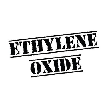 Ethylene oxide rubber stamp Stock Illustration