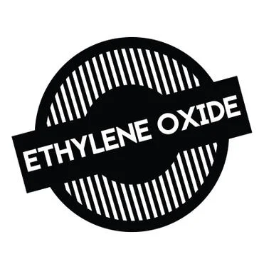 Ethylene oxide rubber stamp Stock Illustration