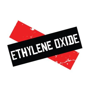 Ethylene oxide rubber stamp Stock Illustration