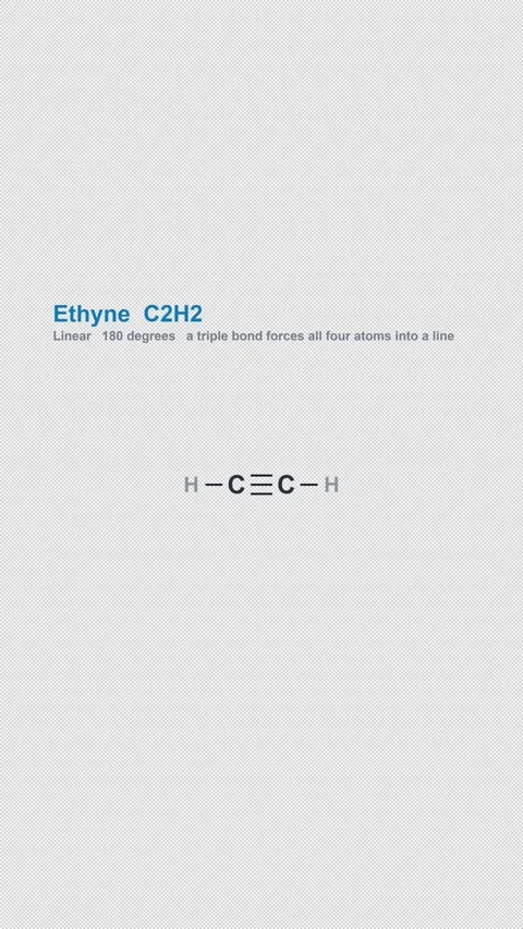 Ethyne C2H2 Lewis Structure Labeled Overlay Alpha 4K Vertical 9x16 Light Vídeo Stock 339506598
