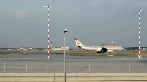 Etihad Cargo Aircraft Stock-Footage 25539821