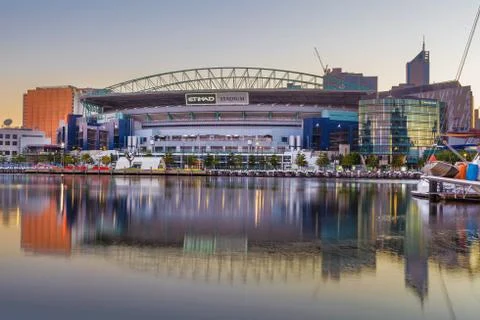 Etihad stadium closeup Stock Photos