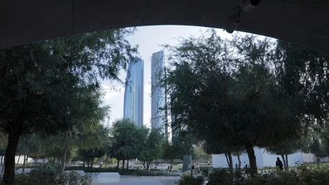 Etihad towers, Abu Dhabi Stock Footage 126573280